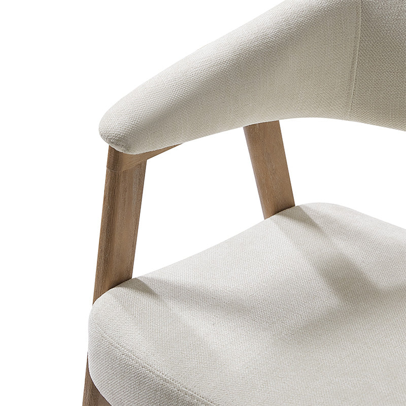 Elena Mid-Century Modern Upholstered Dining Chair with Solid Wood Legs,Set Of 2 - Image 15