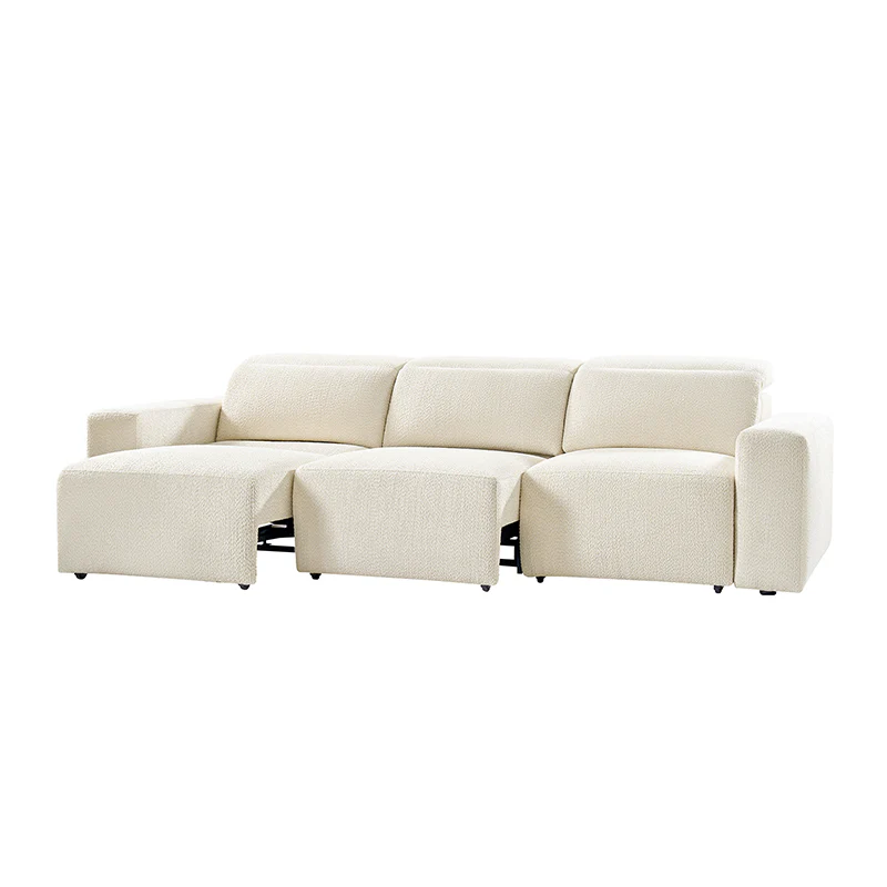 Moussea Modern Chenille Power Reclining Sofa with Sofa Bed Functionality - Image 5