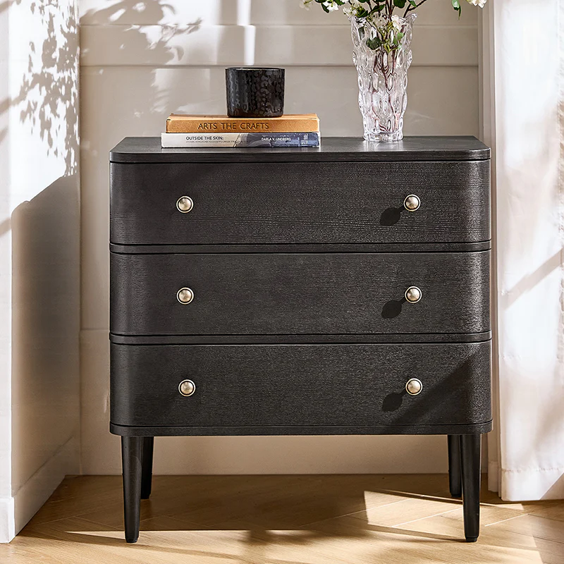 Modern End Table with Power Outlet & Curved Design - Image 10
