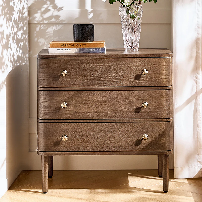 Modern End Table with Power Outlet & Curved Design - Image 2