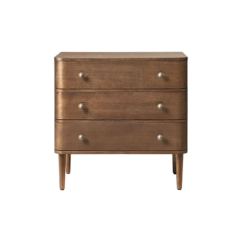 Modern End Table with Power Outlet & Curved Design - Image 4