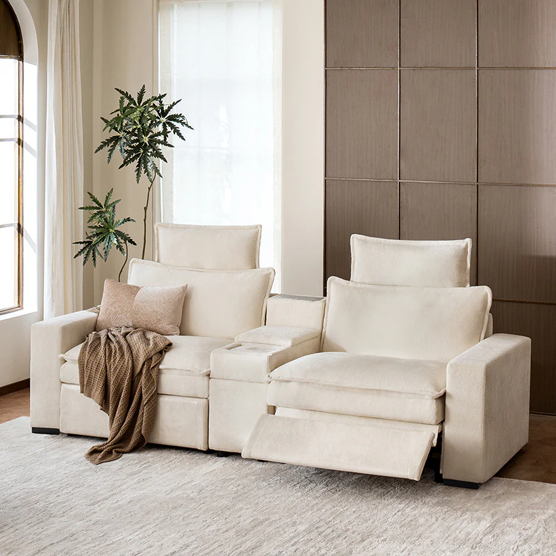 Modern Modular Power Reclining & Standing Coffee Table Living Room Set - Image 11