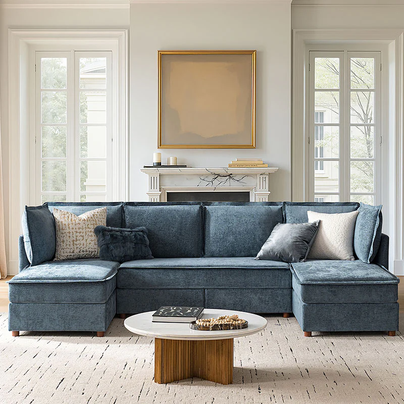 Diego Modern Modular 6-Seat Sectional Sofa with Chaise Lounge - Image 7