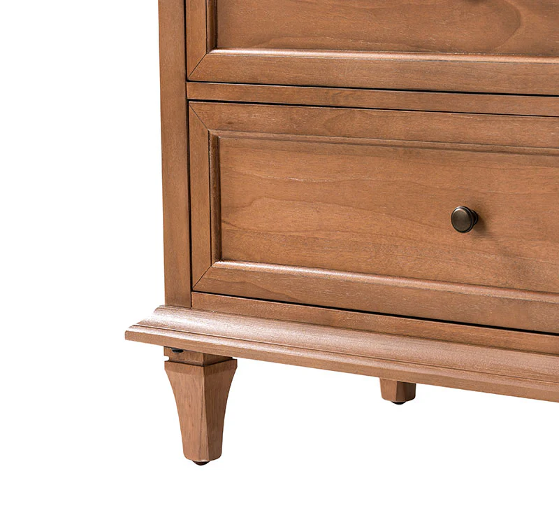 Mornay Transitional Solid Wood 6-Drawer Dresser & 3-Drawer Nightstand - Image 8