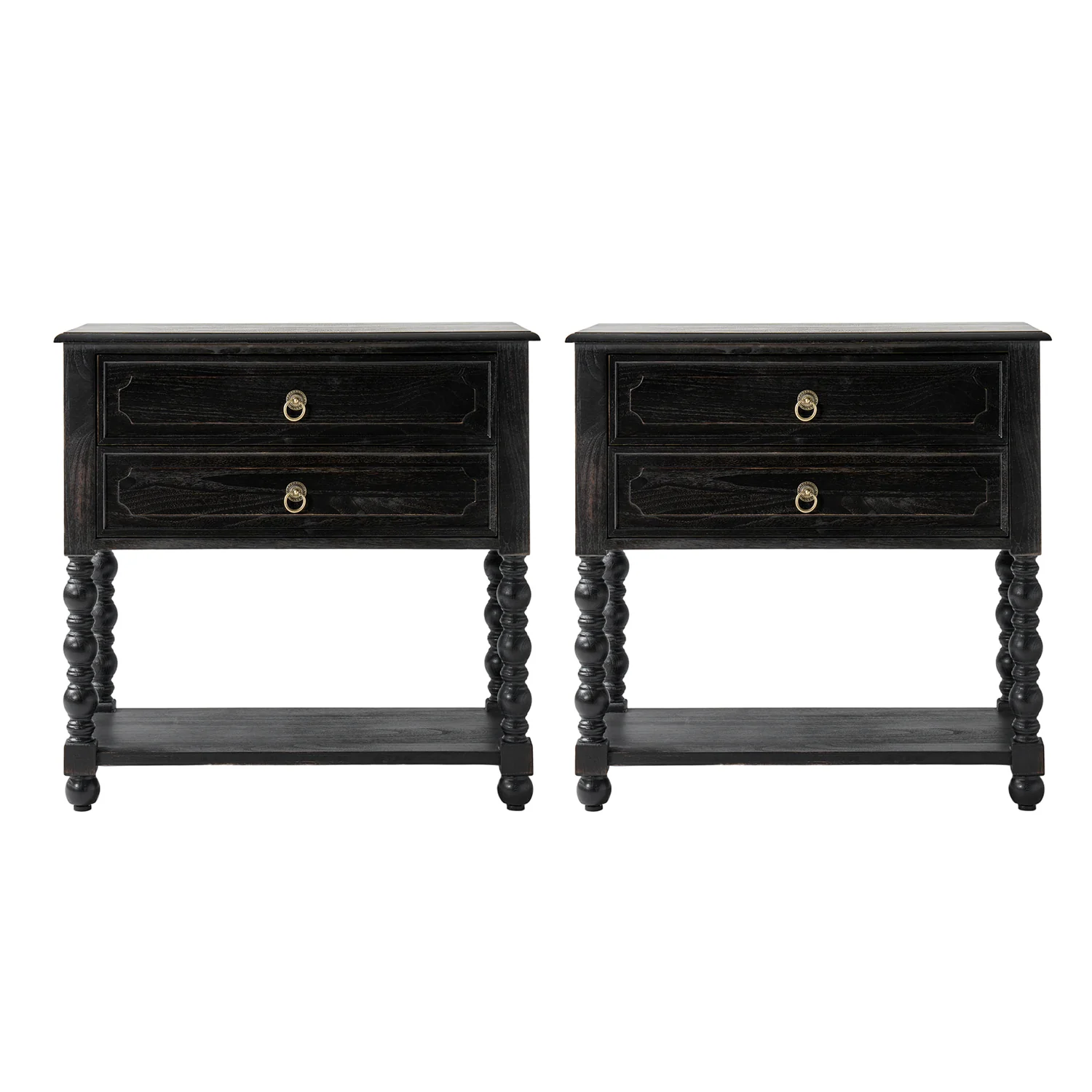 Multi-Functional Wooden End Table with USB & Open Shelf(Optional Types) - Image 28