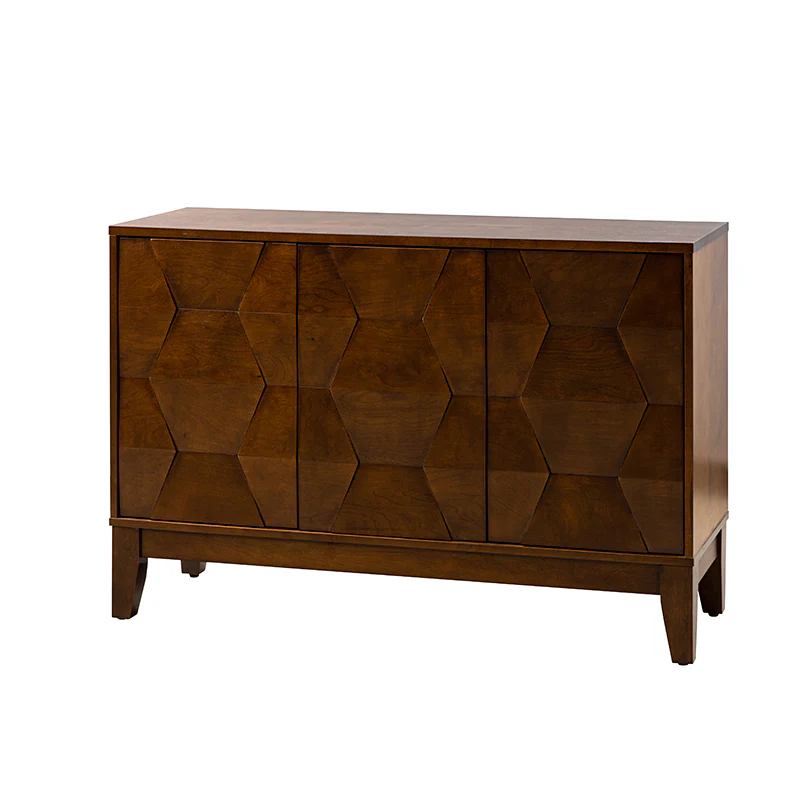Kamu 45″ Wide 3-Door Sideboard – Modern Minimalist Storage Cabinet - Image 5