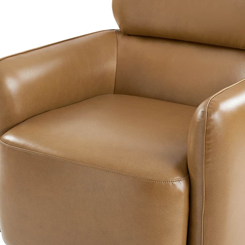 Philander Modern Genuine Leather Swivel Chair - Image 7