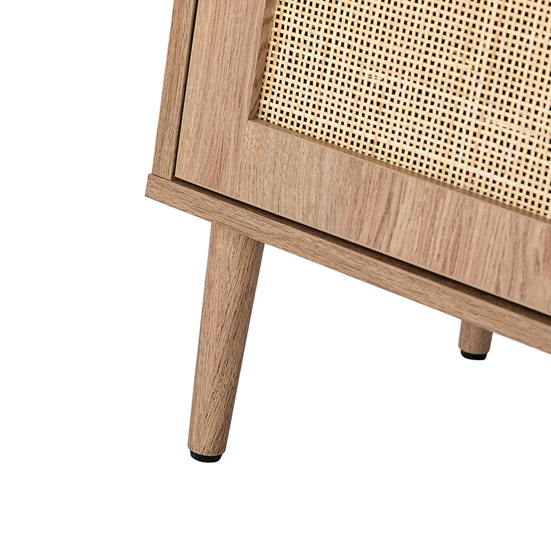 Posey 56″ Wood & Rattan Sideboard – Modern Coastal Storage Cabinet - Image 16