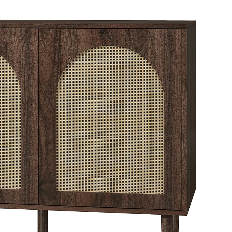 Posey 56″ Wood & Rattan Sideboard – Modern Coastal Storage Cabinet - Image 23