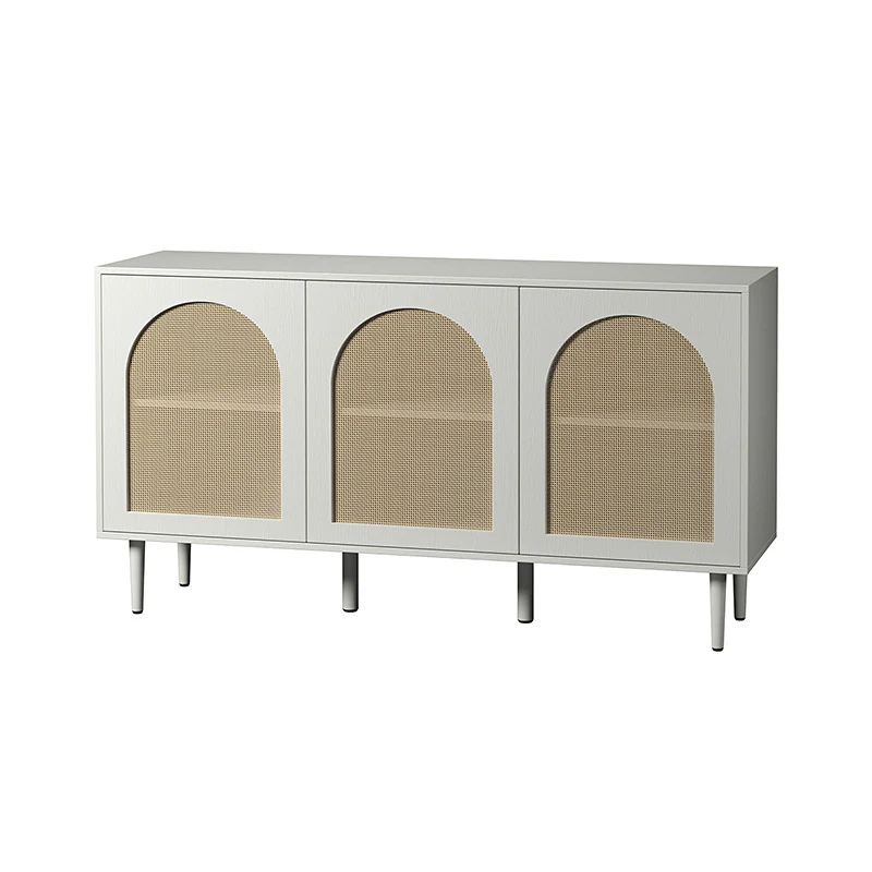 Posey 56″ Wood & Rattan Sideboard – Modern Coastal Storage Cabinet - Image 28