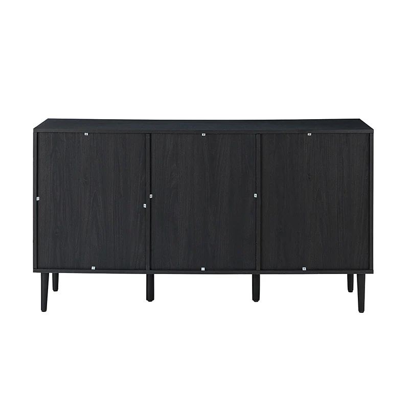 Posey 56″ Wood & Rattan Sideboard – Modern Coastal Storage Cabinet - Image 6