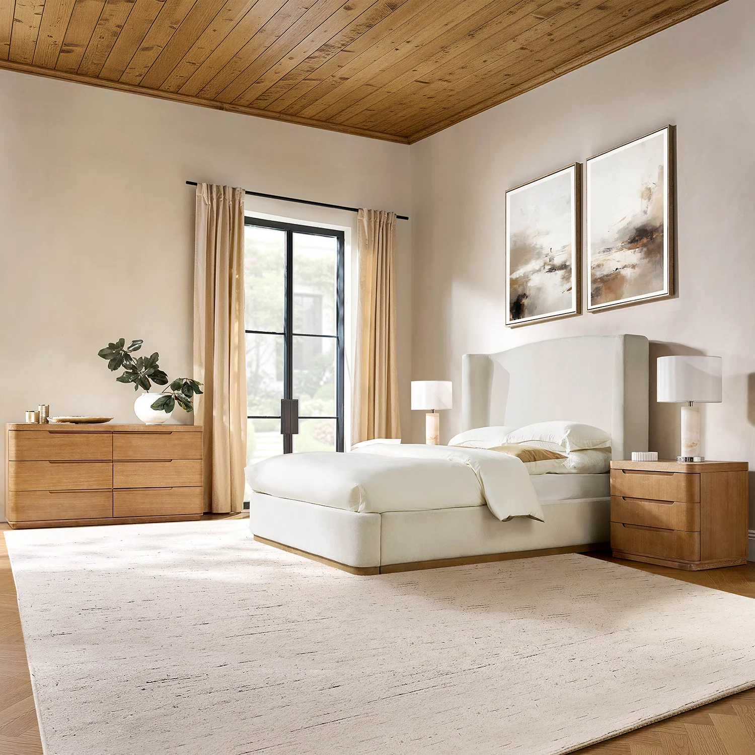 Ravona Modern 4-Piece Bedroom Bundle with Dresser - Image 14