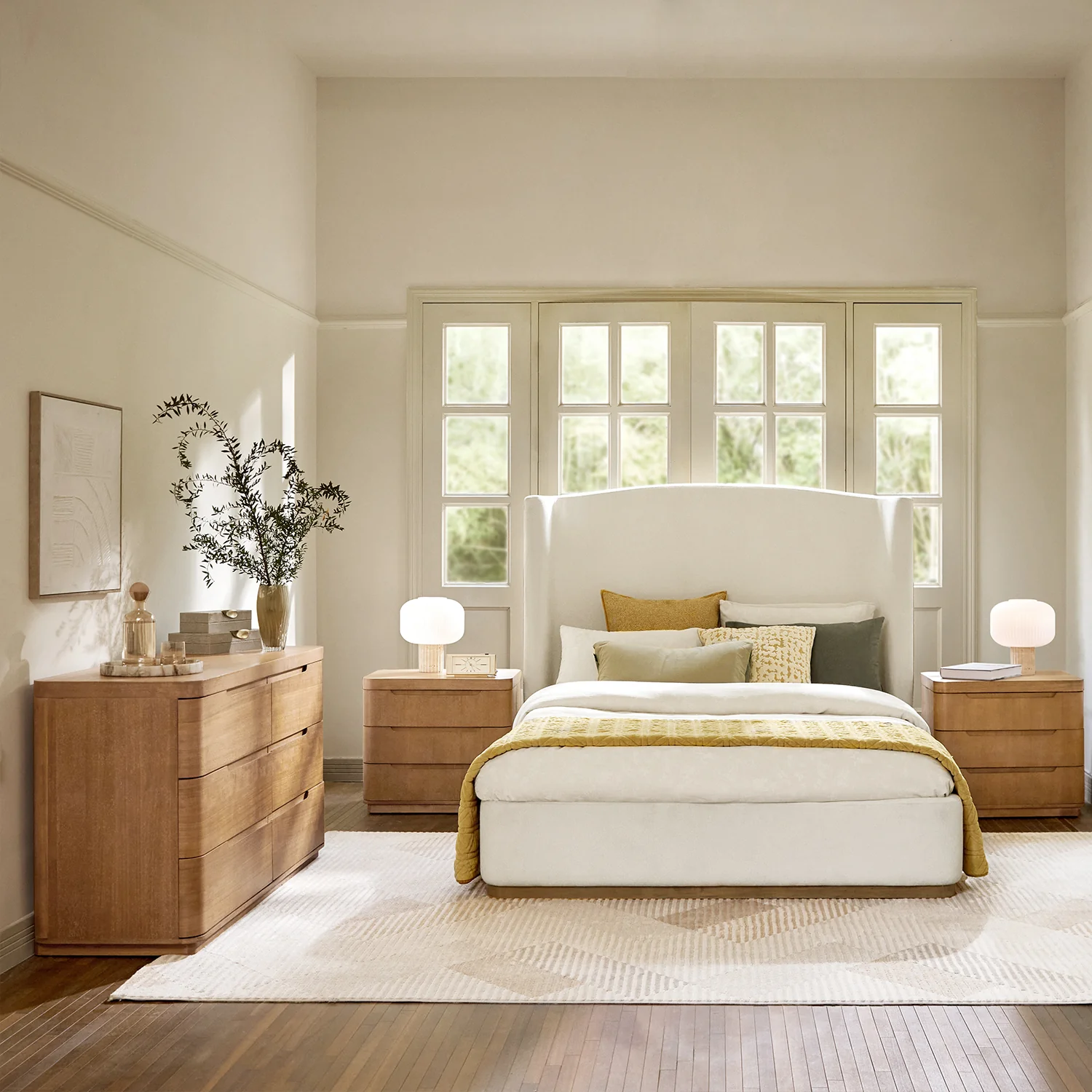 Ravona Modern 4-Piece Bedroom Bundle with Dresser - Image 15
