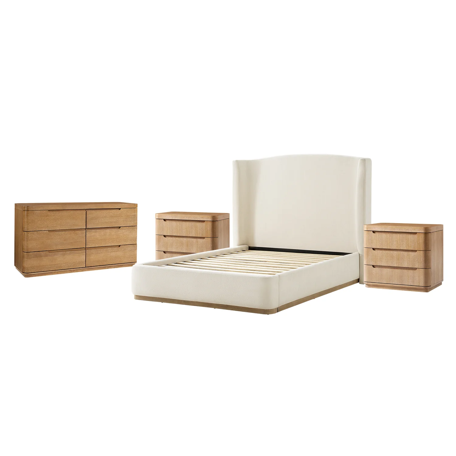 Ravona Modern 4-Piece Bedroom Bundle with Dresser - Image 26