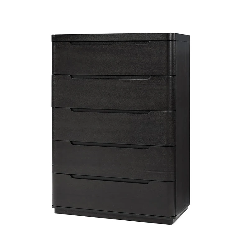 Ravona Modern Natural Wood 5-Drawer Chest - Image 13