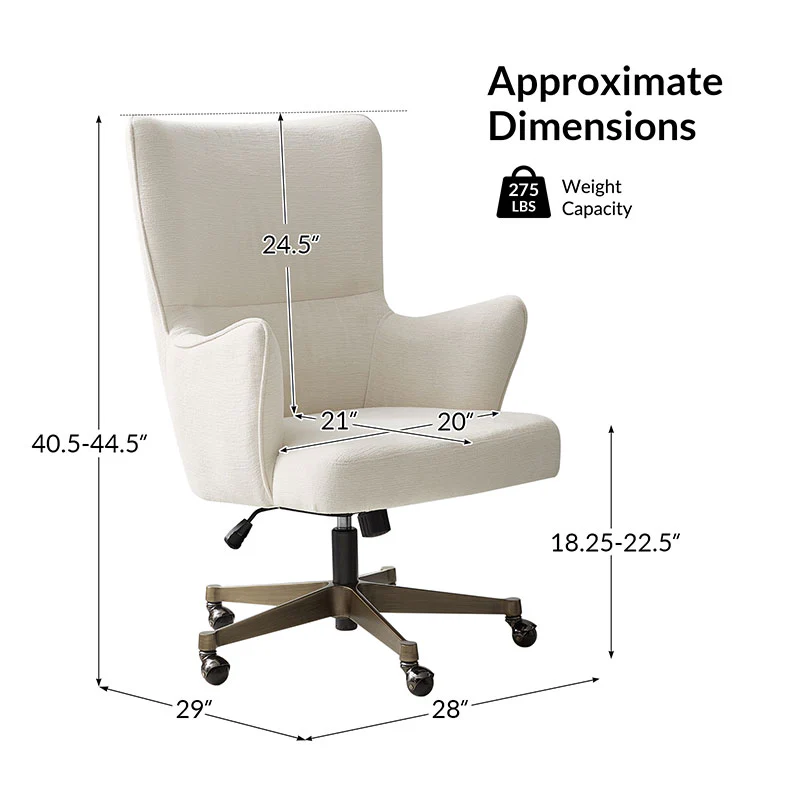 Ricardo Modern Wingback Office Chair - Image 11