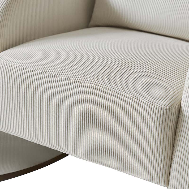 Richard Modern Solid Wood Rocking Chair with Lumbar Pillow - Image 22