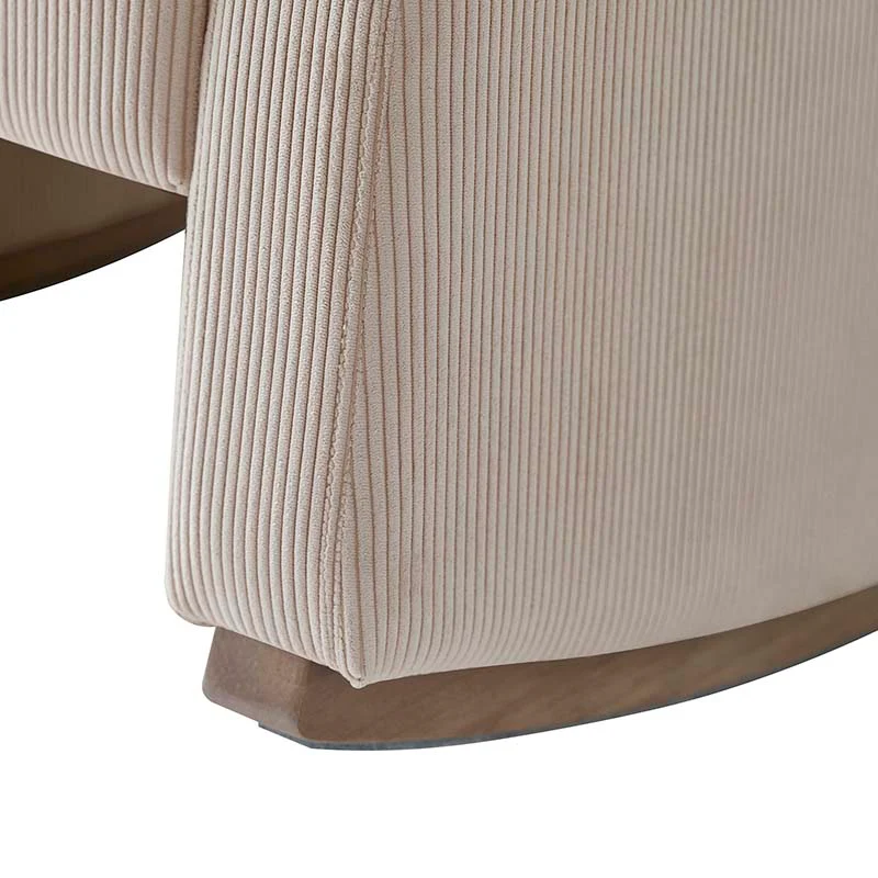 Richard Modern Solid Wood Rocking Chair with Lumbar Pillow - Image 8