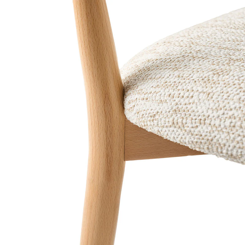 Sabina Modern Dining Chair with Wooden Legs & Metal Armrests ,Set of 2 - Image 24