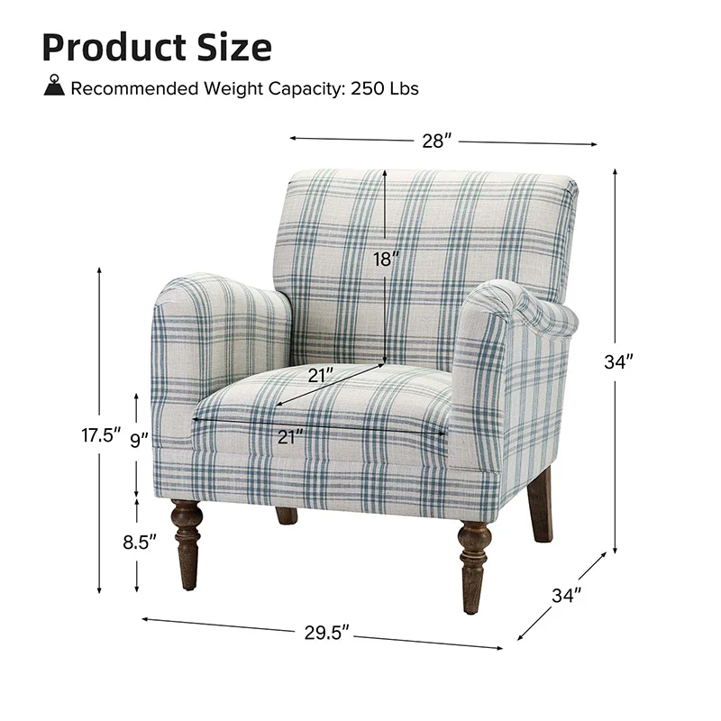 Sadie Upholstered Armchair(Optional Types) - Image 19