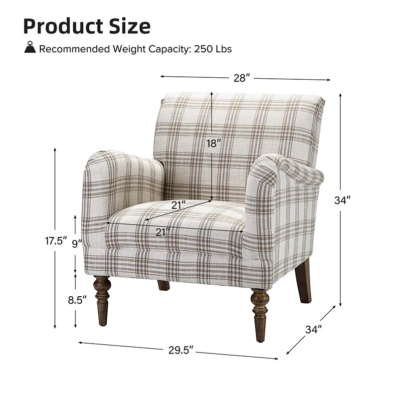 Sadie Upholstered Armchair(Optional Types) - Image 3