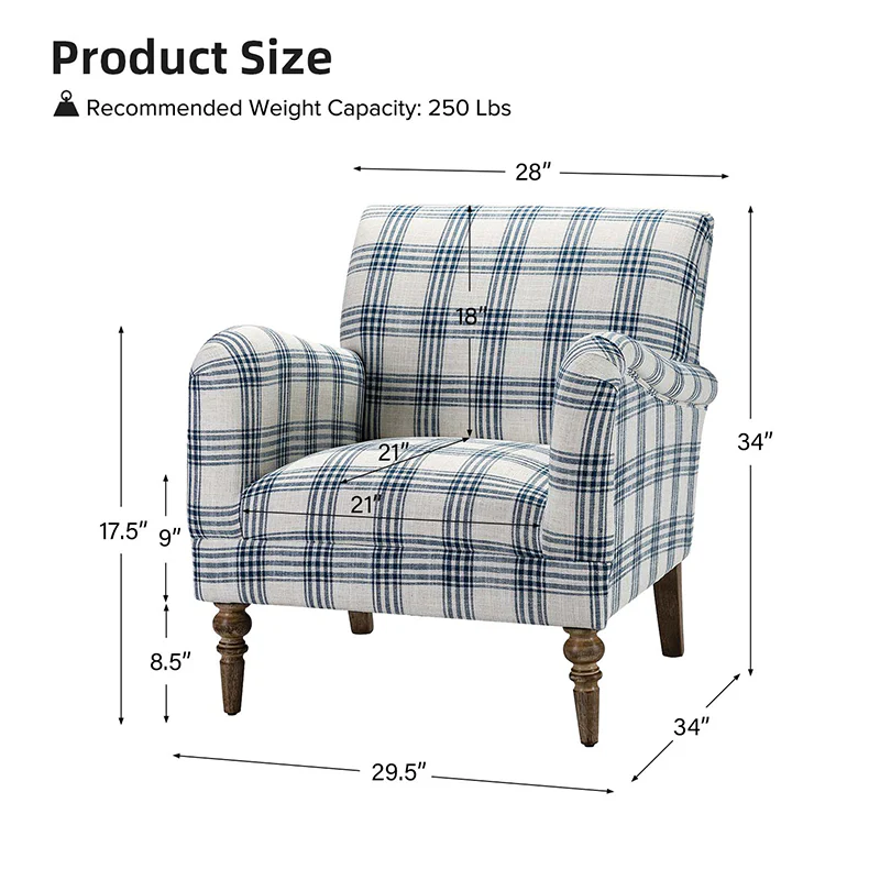 Sadie Upholstered Armchair(Optional Types) - Image 35