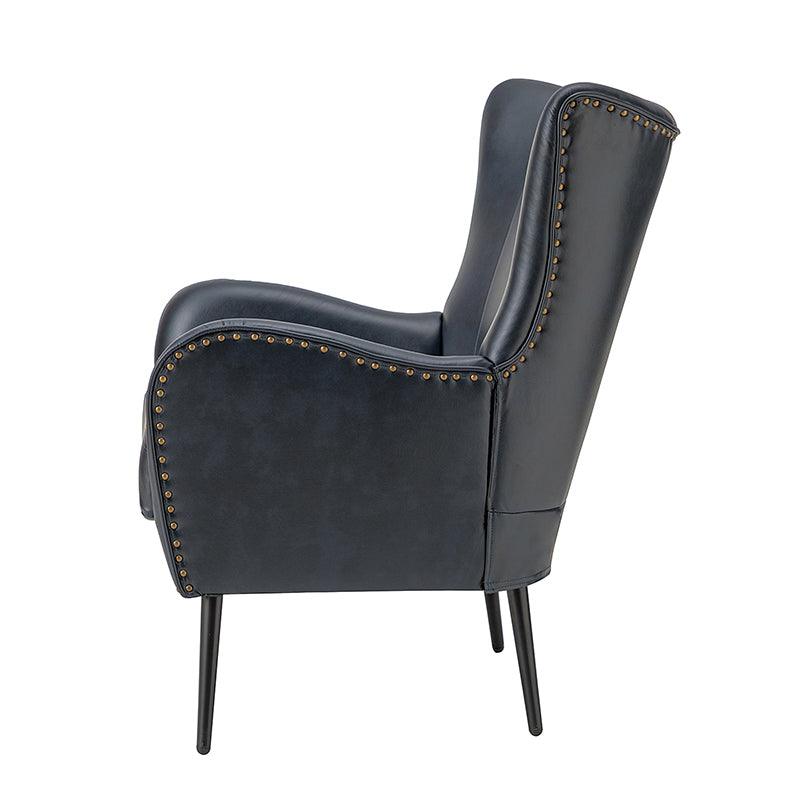 Shepherd Wingback Vegan Leather Armchair(Optional Types) - Image 30