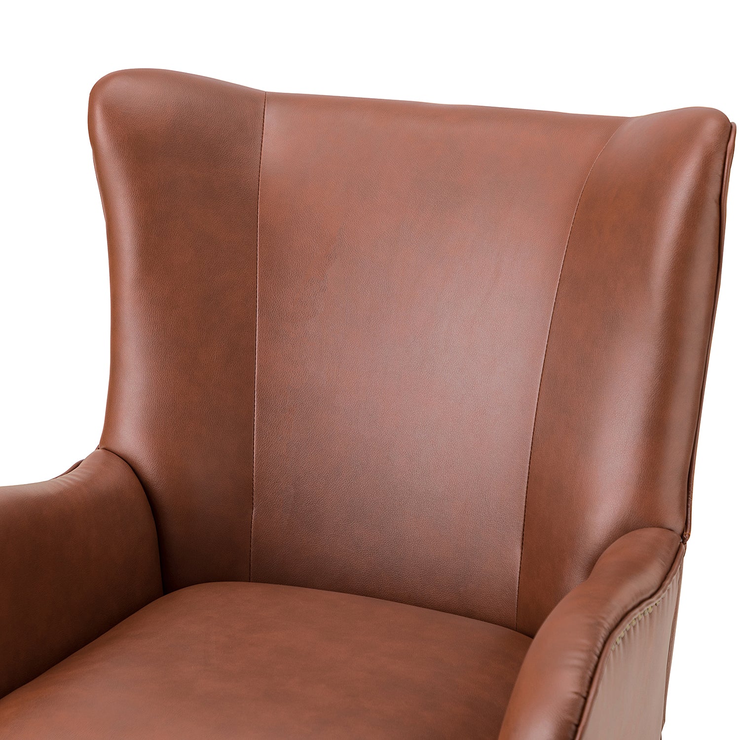 Shepherd Wingback Vegan Leather Armchair(Optional Types) - Image 47