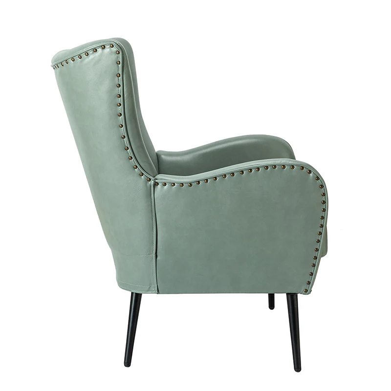 Shepherd Wingback Vegan Leather Armchair(Optional Types) - Image 62