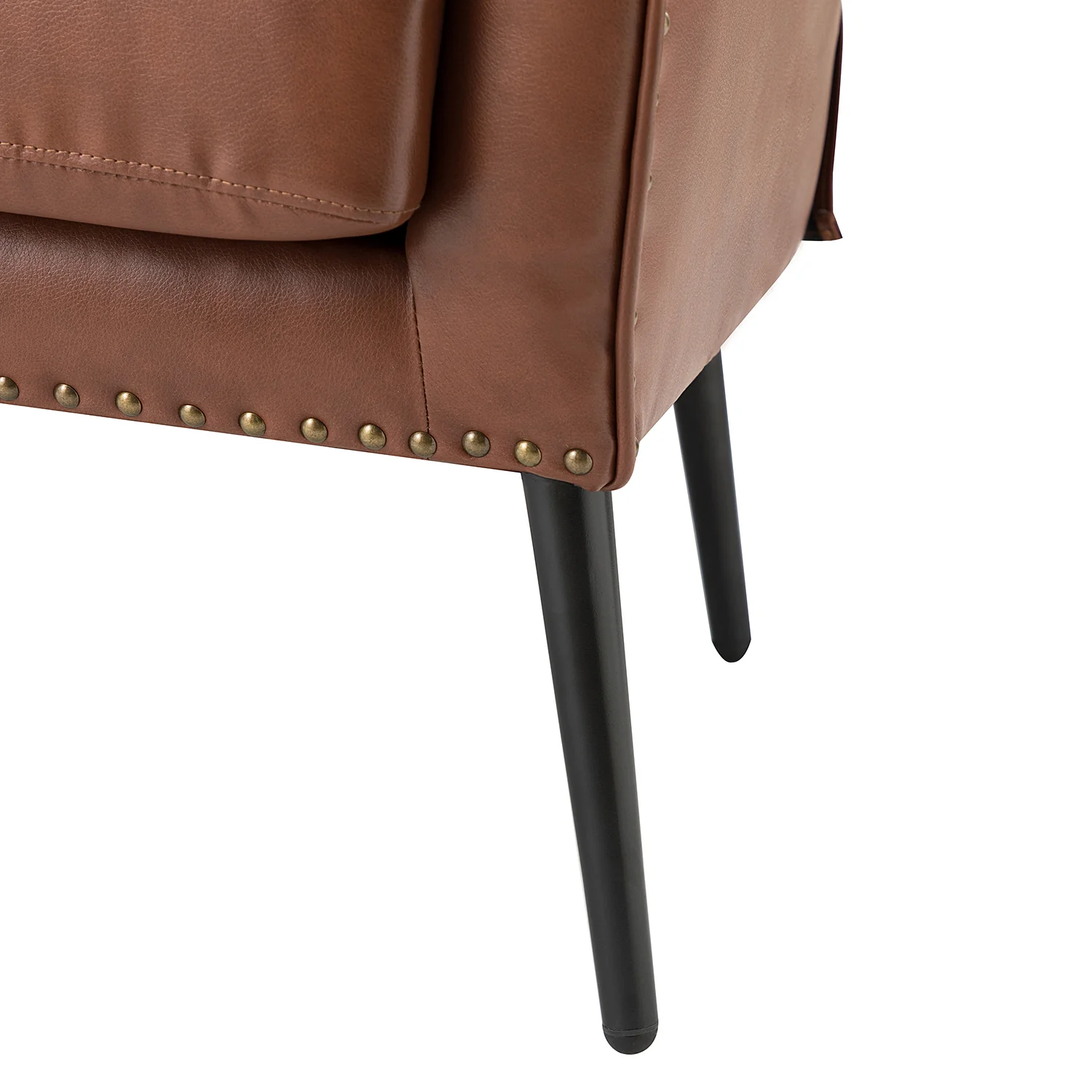 Shepherd Wingback Vegan Leather Armchair(Optional Types) - Image 93