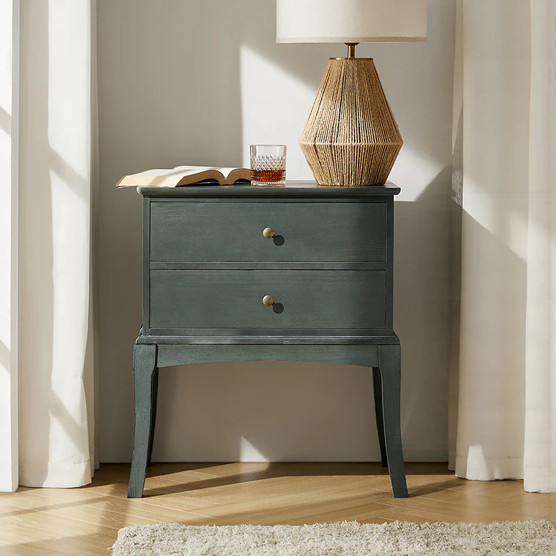 Dominique 28" Tall Solid Wood End Table with Hidden Outlet - Image 9