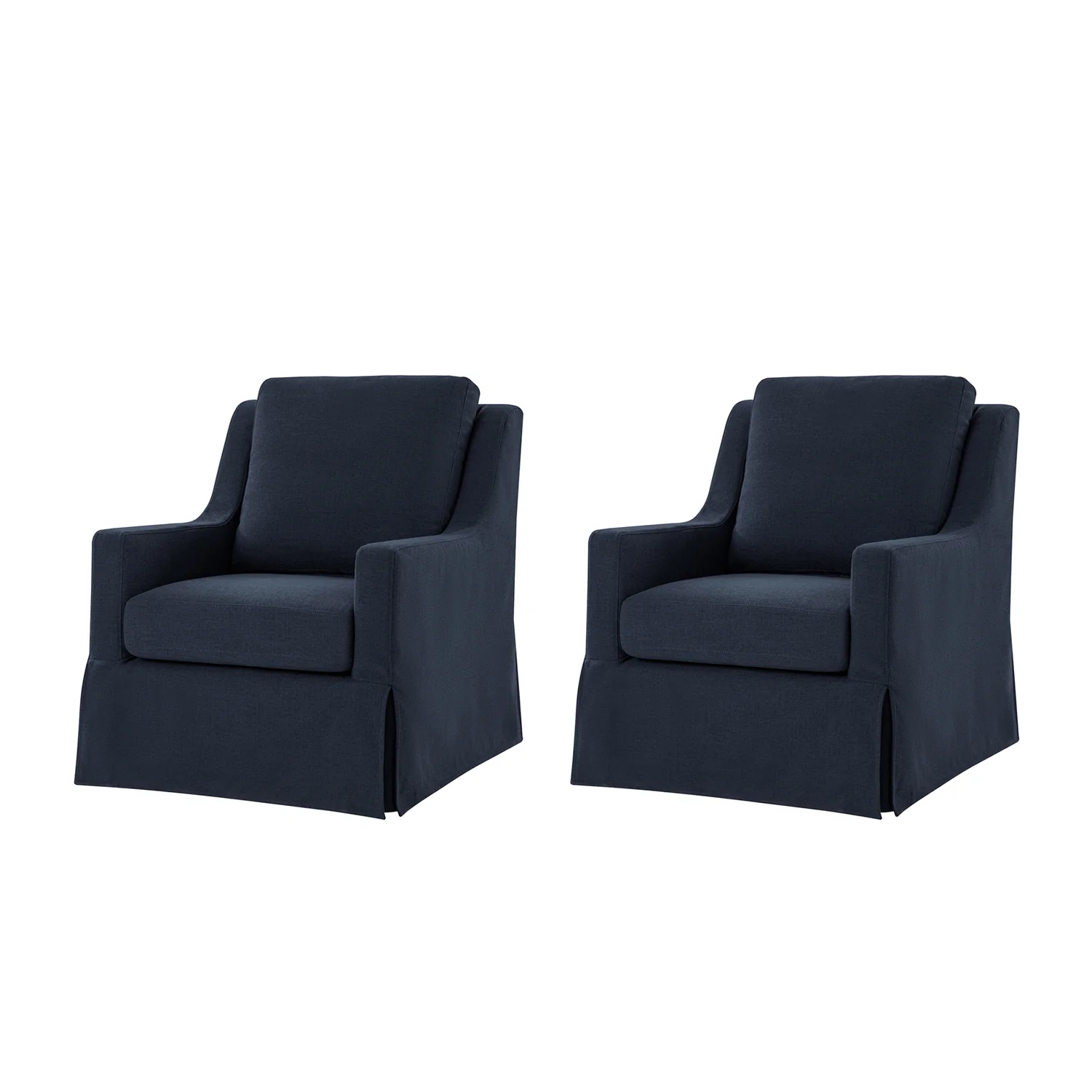 Stanley Glider Slipcovered Swivel Chair with Slope Arm(Optional Types) - Image 69