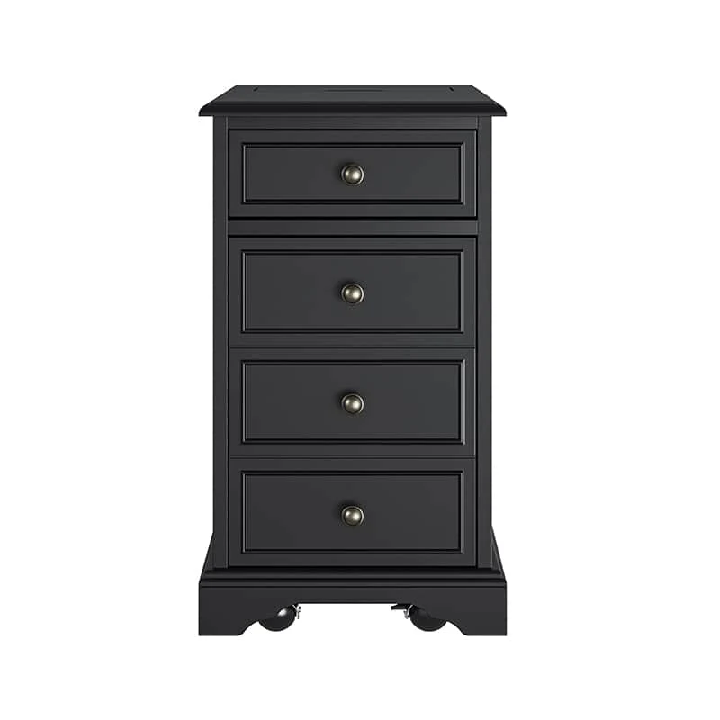 Roque Storage End Table with Hooded Wheels & Built-In Outlets(Optional Types) - Image 14