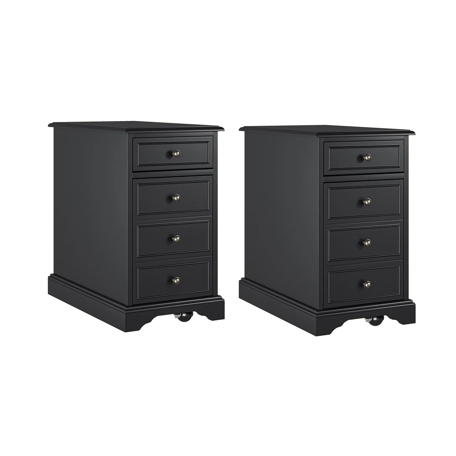 Roque Storage End Table with Hooded Wheels & Built-In Outlets(Optional Types) - Image 27
