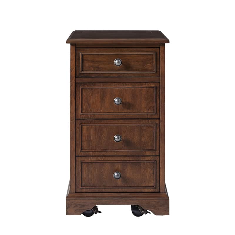 Roque Storage End Table with Hooded Wheels & Built-In Outlets(Optional Types) - Image 5