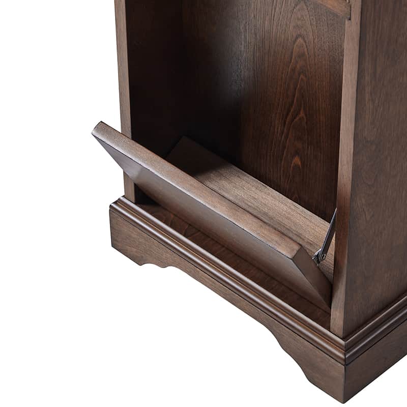Roque Storage End Table with Hooded Wheels & Built-In Outlets(Optional Types) - Image 8