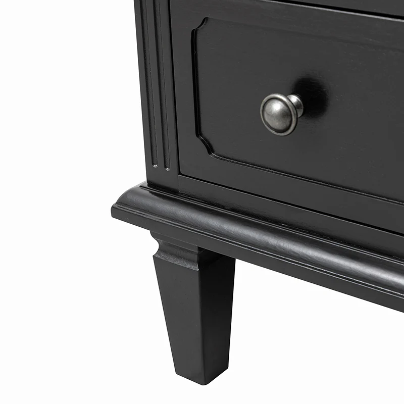 Transitional Wood End Table with Drawers and Power Outlet(Optional Types) - Image 36