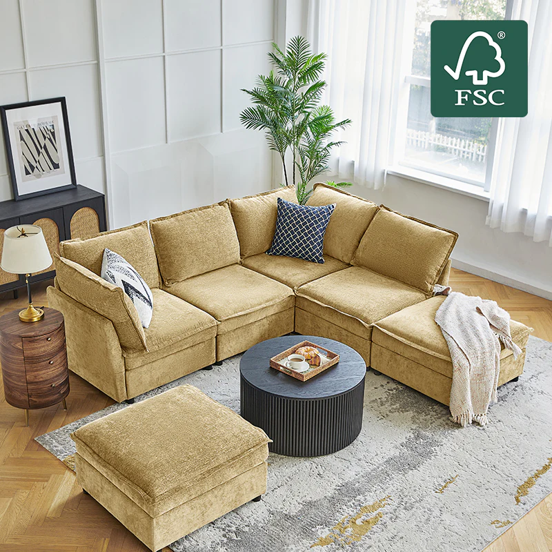 Harmetrix Oversized Soft Sectional Couch with Storage - Image 111