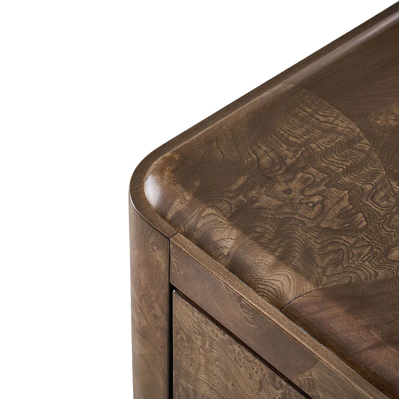 Virel Modern Marquetry Nightstand - Image 14